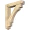 Ekena Millwork Merced Arts and Crafts Rough Sawn Bracket w/ Offset Brace, Douglas Fir, 6"W x 28"D x 32"H BKT0604X28X32MRC03RDF - alternate 1